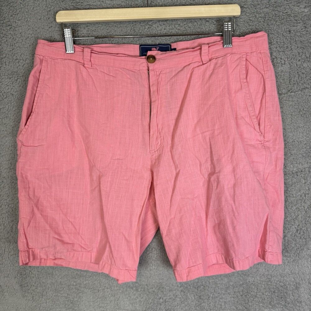Vineyard Vines Shorts‎ Mens 36 Pink Breaker Chino Golf Cotton Casual Preppy